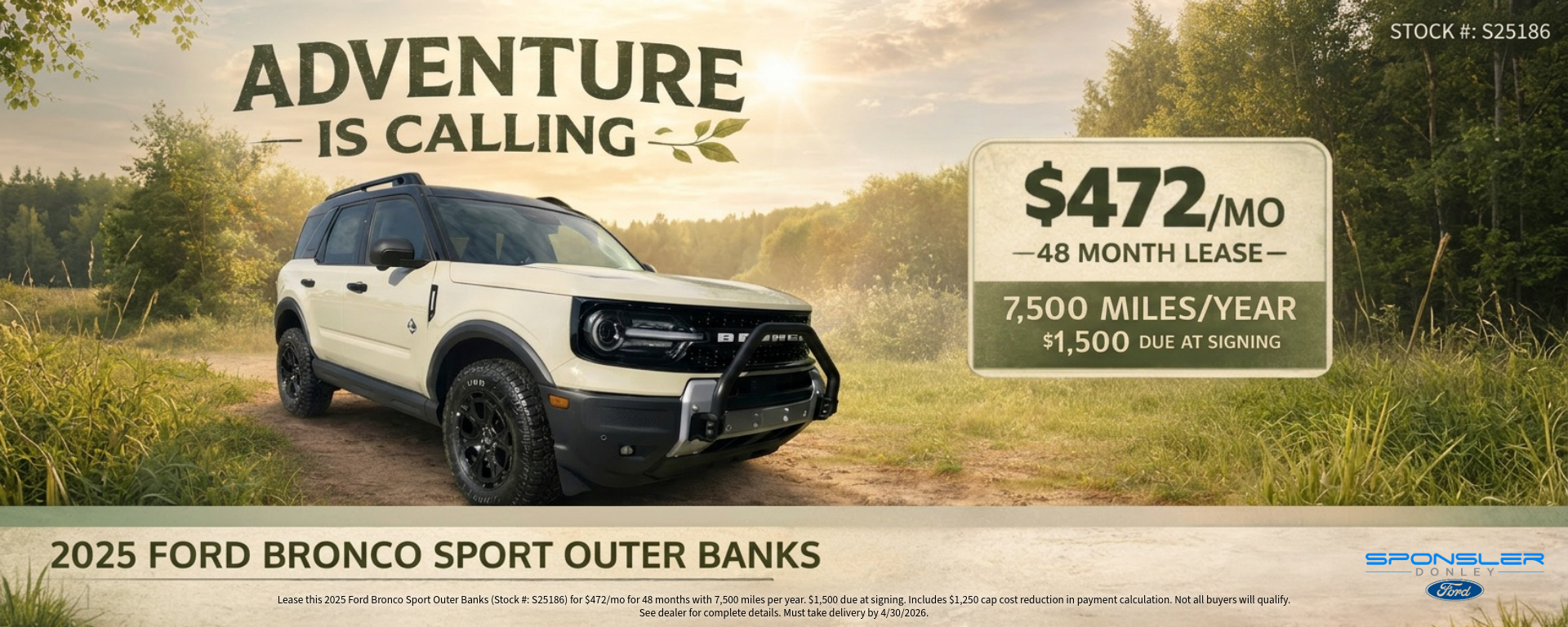 2025 Ford Bronco Sport Outer Banks
